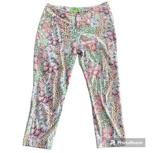 PAPPAGALLO Ankle Pants Colorful Versatile Resortwear Size‎ 12